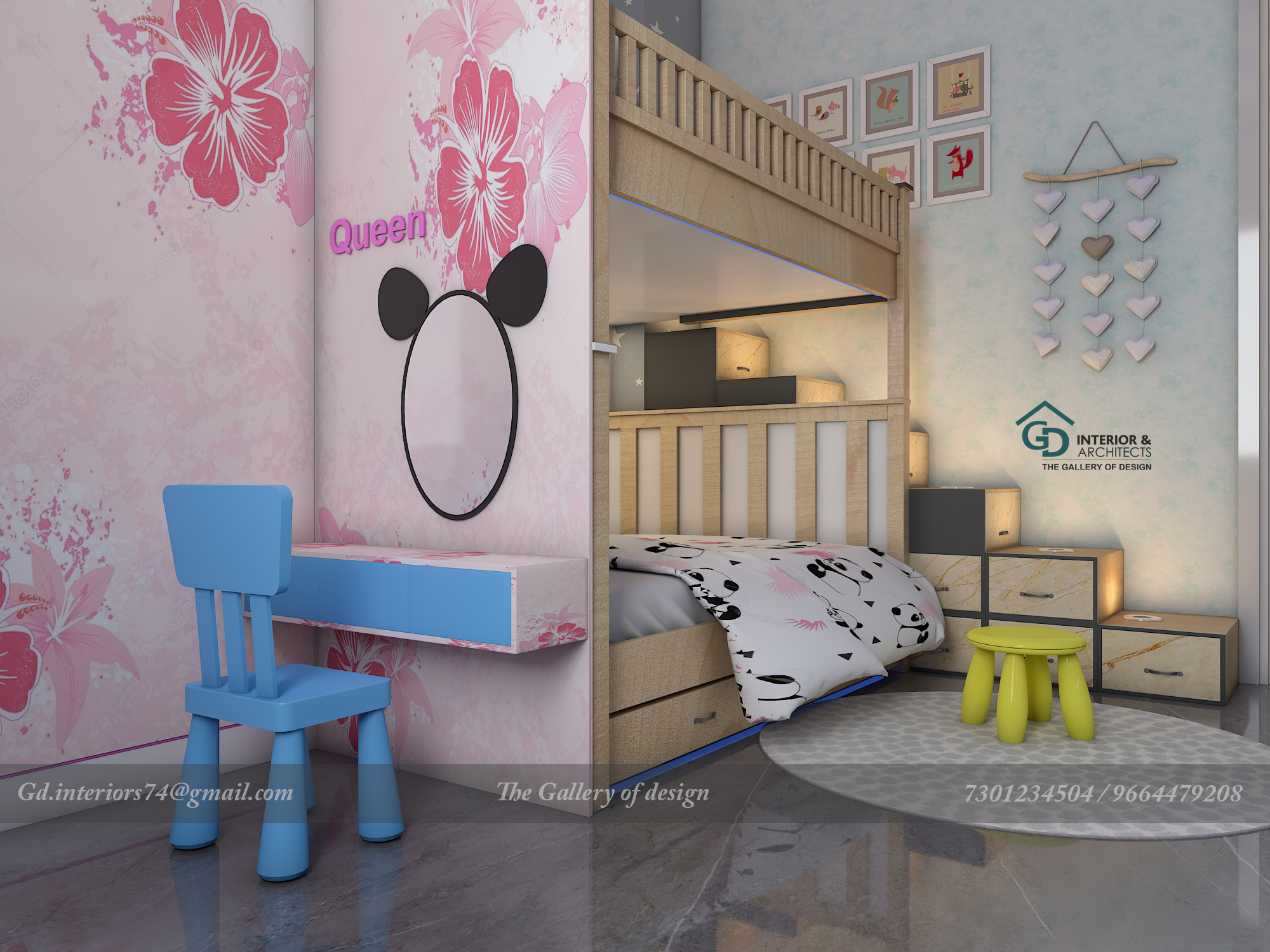 child bunk bed